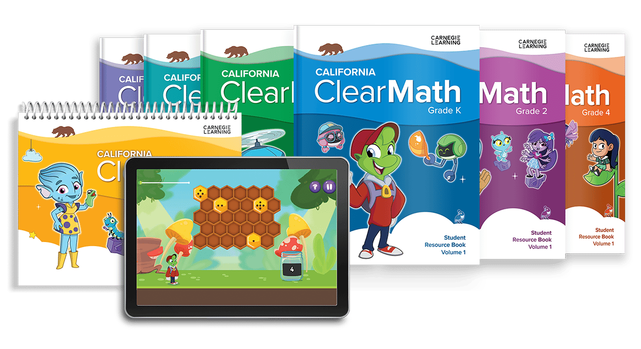 California ClearMath TK-5 textbooks and software