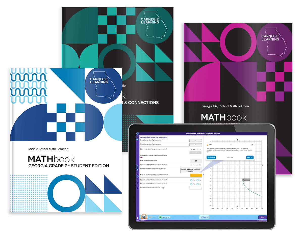 GA ClearMath Books and Mathia Tablet