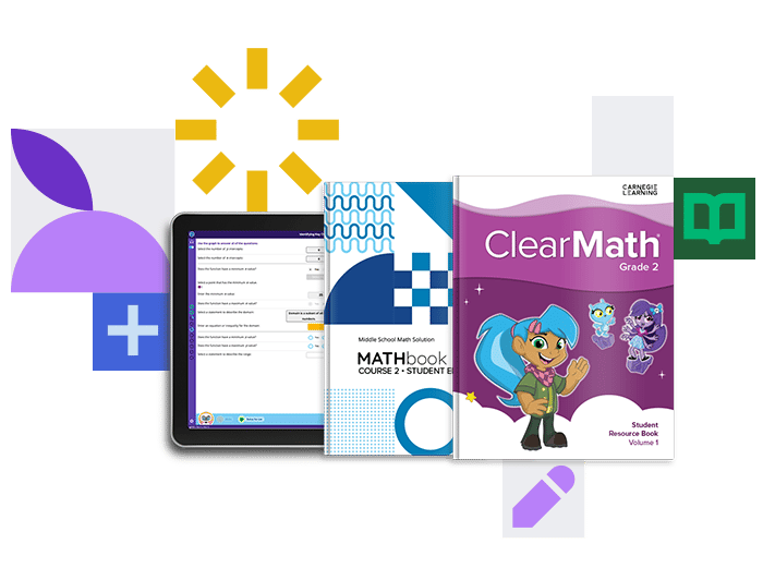 Array of K-12 math products