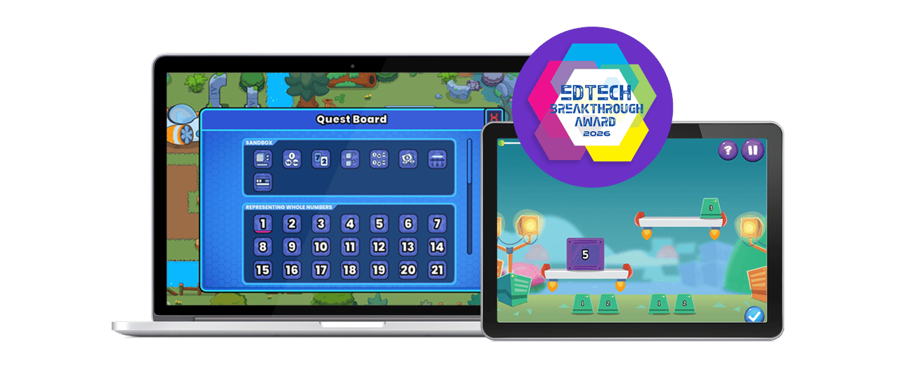 MATHia Adventure software, winner of 2026 EdTech Breakthrough Award