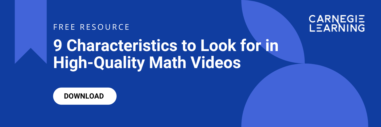 A downloadable checklist for math teachers to make sure their math videos are high-quality.