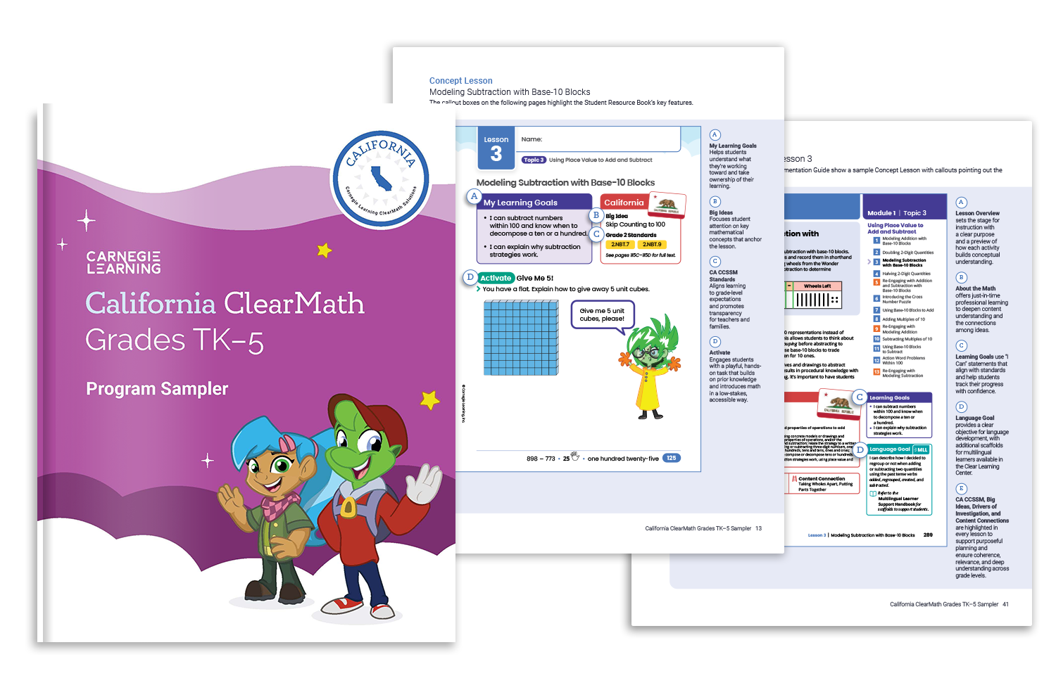 Preview image of California ClearMath Elementary sampler