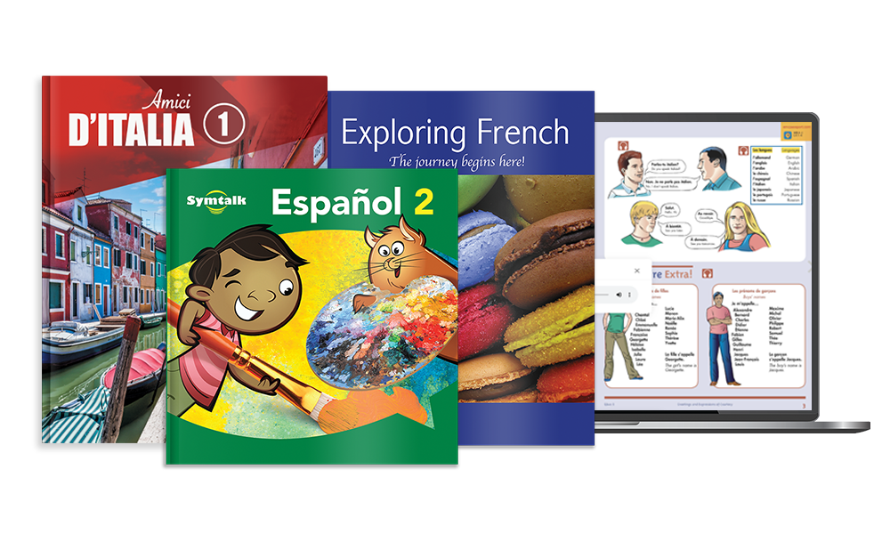 Image of various World Language products