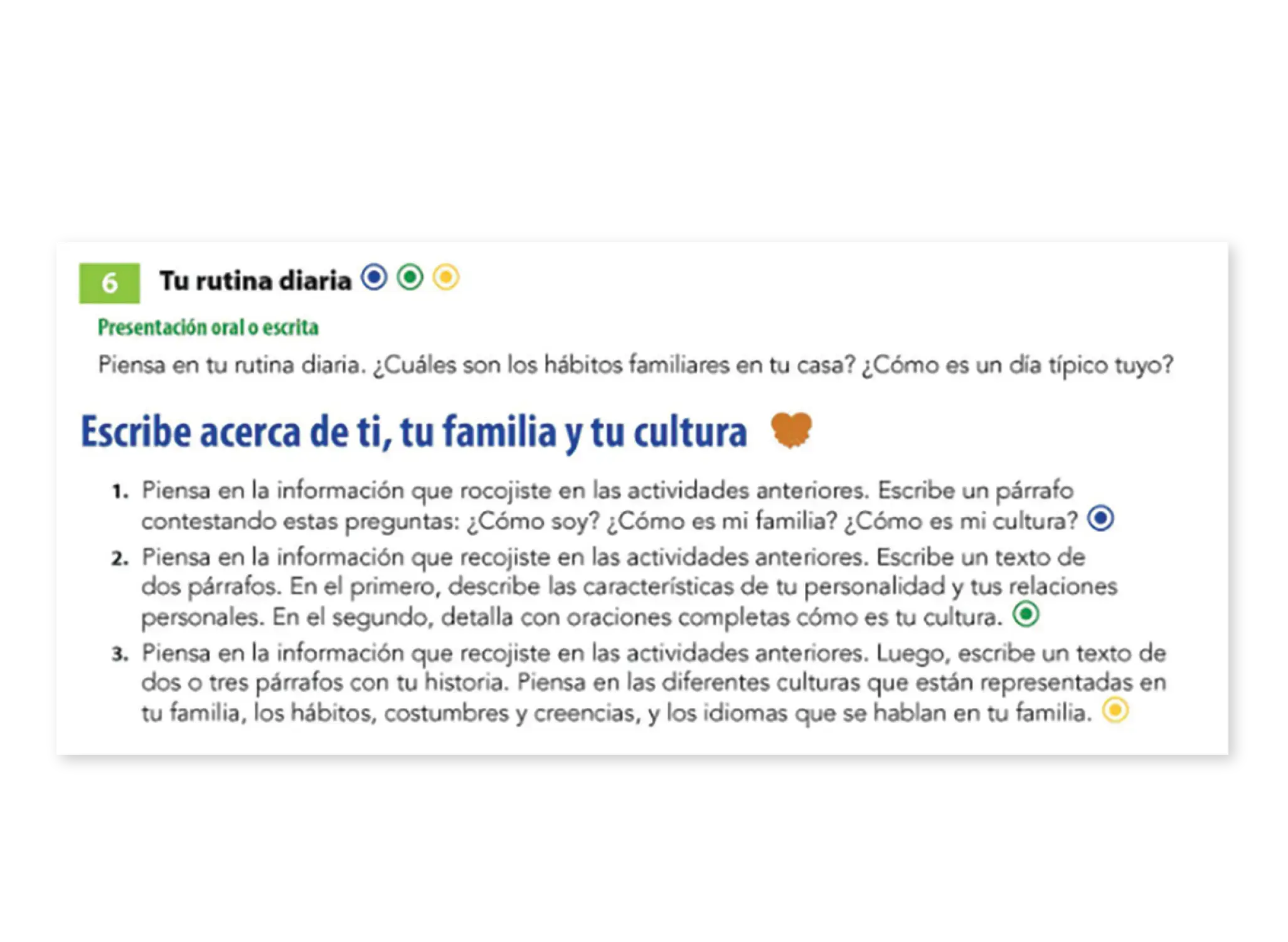 A Spanish language worksheet titled 